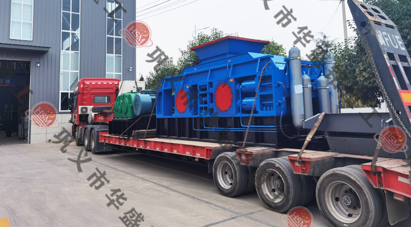 1810型全液壓對輥制砂機發往重慶